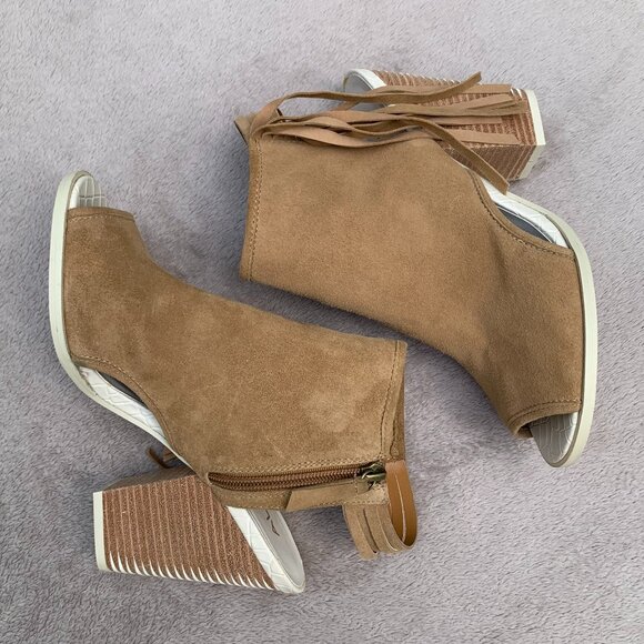 Aldo Lennoxville Suede Block Heel Booties Sz 7.5 - Picture 10 of 14